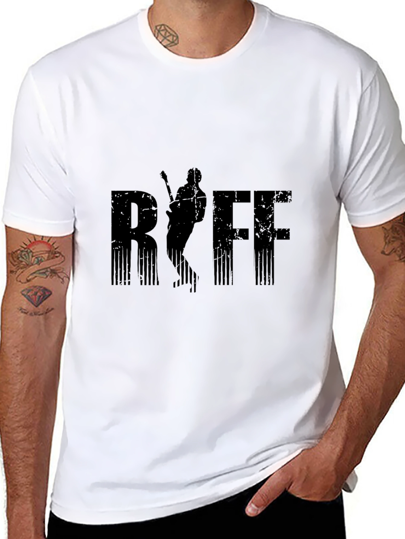 Black RSFF Guitarist Graphic T-Shirt