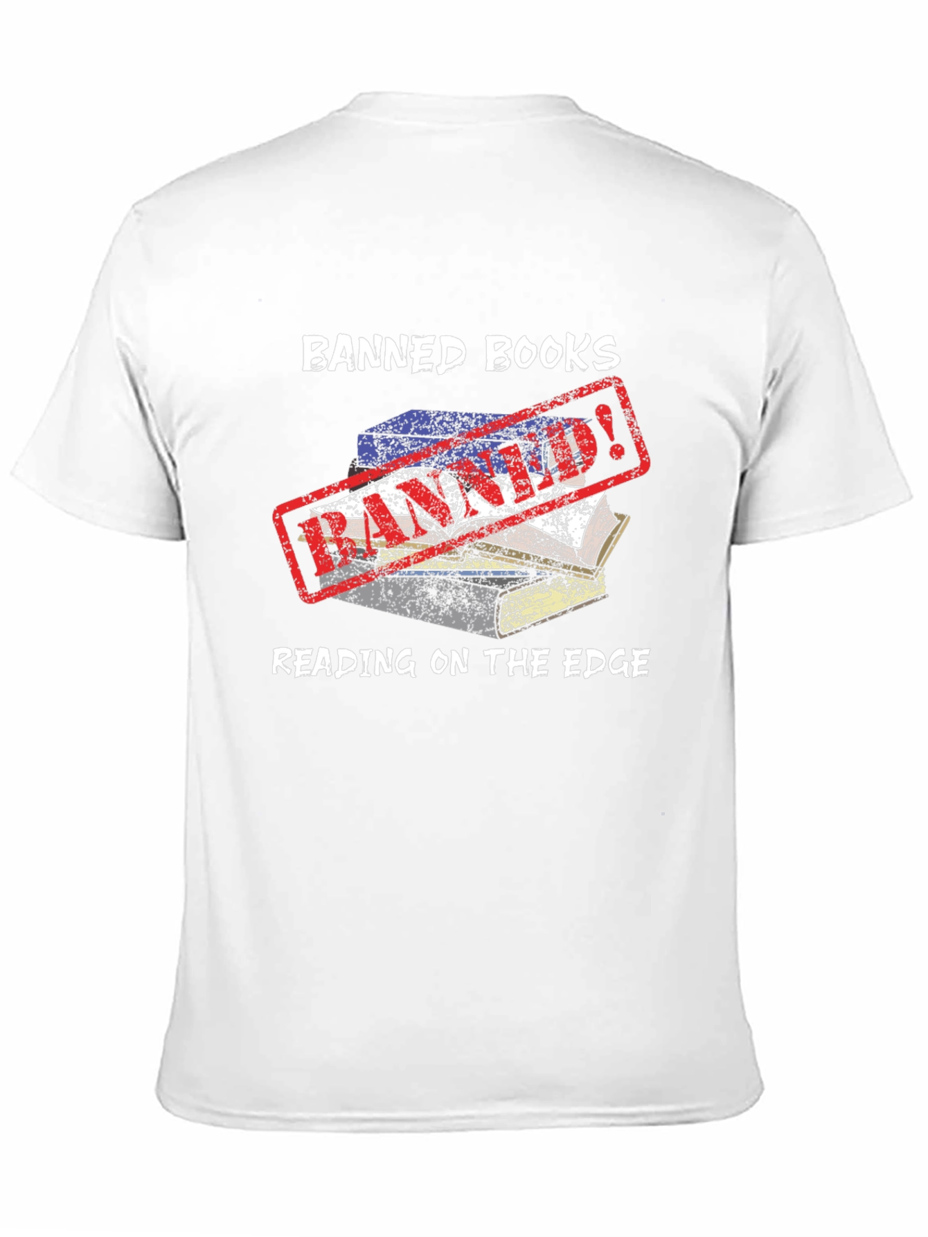 Banned Books T-Shirt - Reading on the Edge Tee