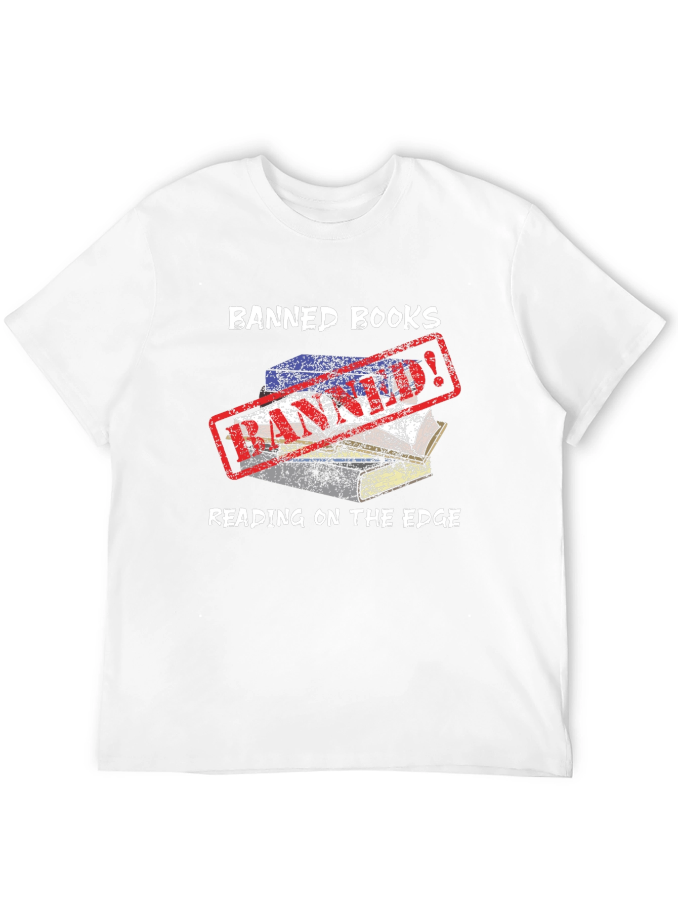Banned Books T-Shirt - Reading on the Edge Tee