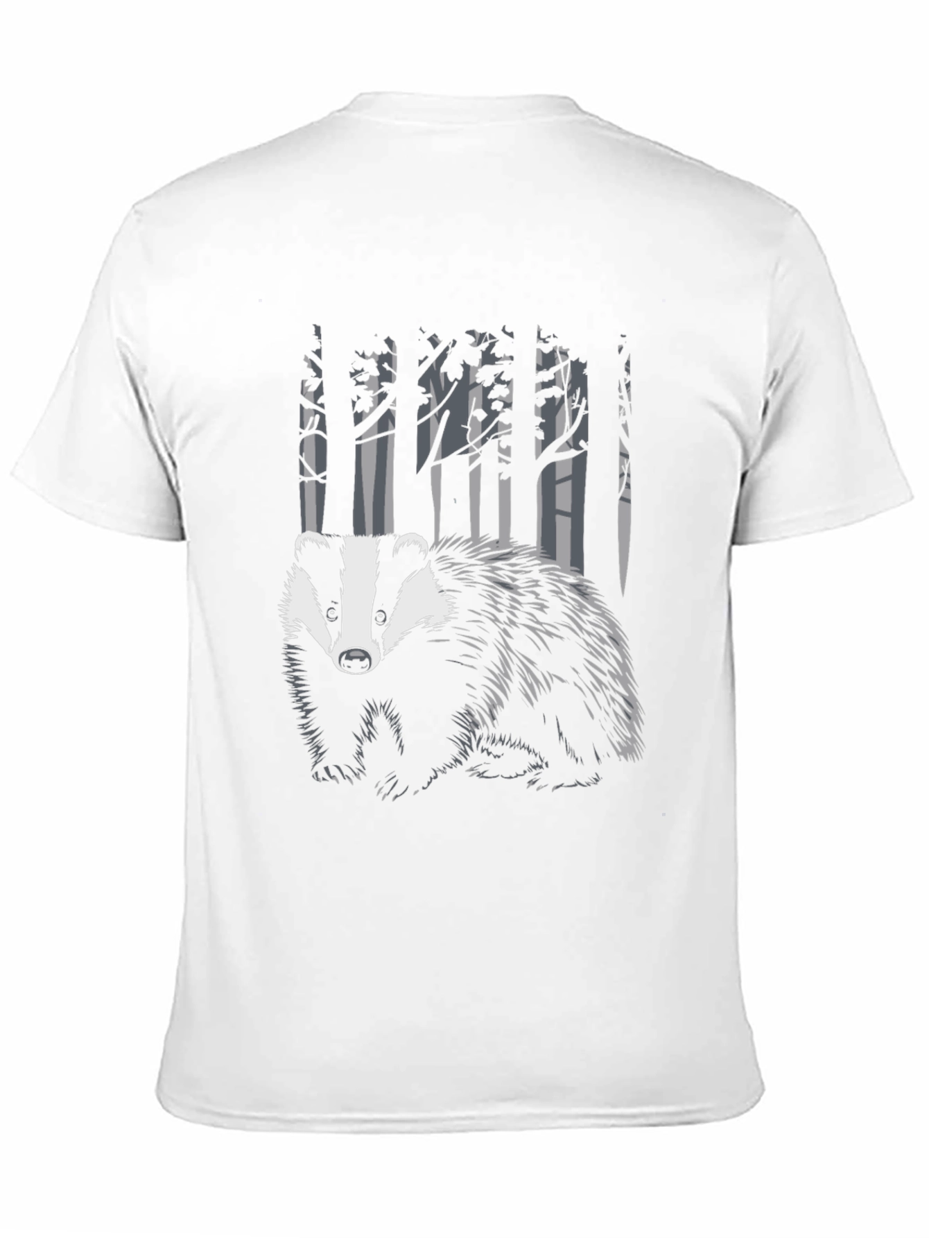 Badger in the Woods Graphic Tee - Black