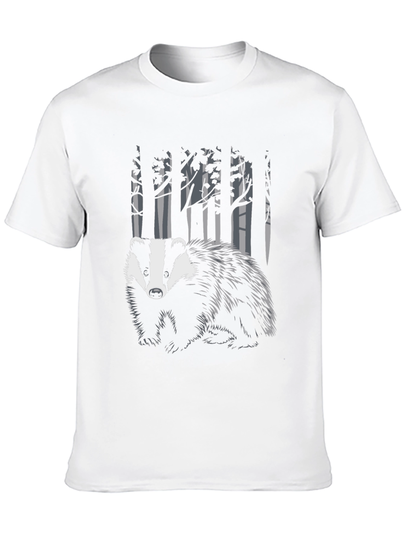 Badger in the Woods Graphic Tee - Black