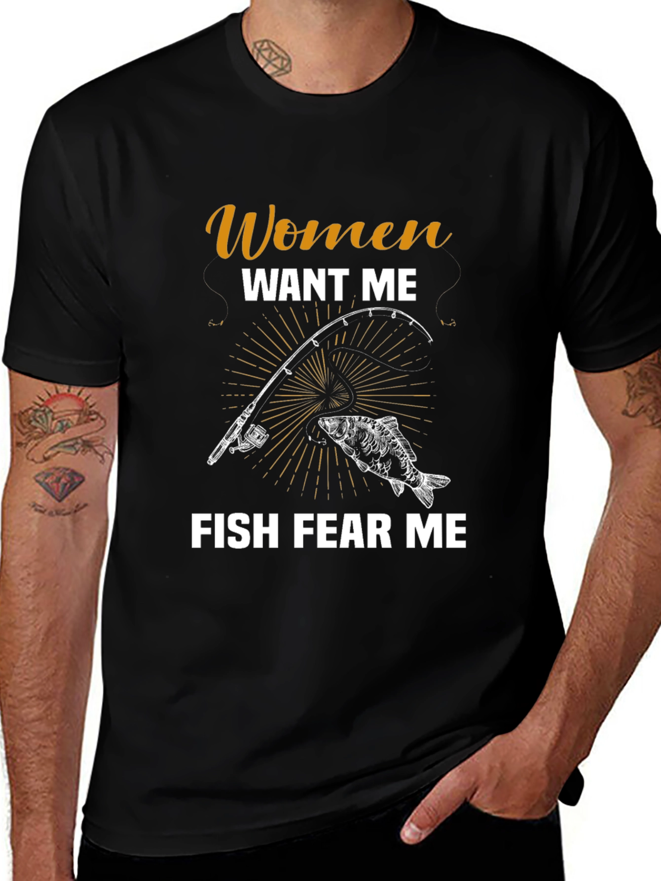 Women Want Me Fish Fear Me T-Shirt