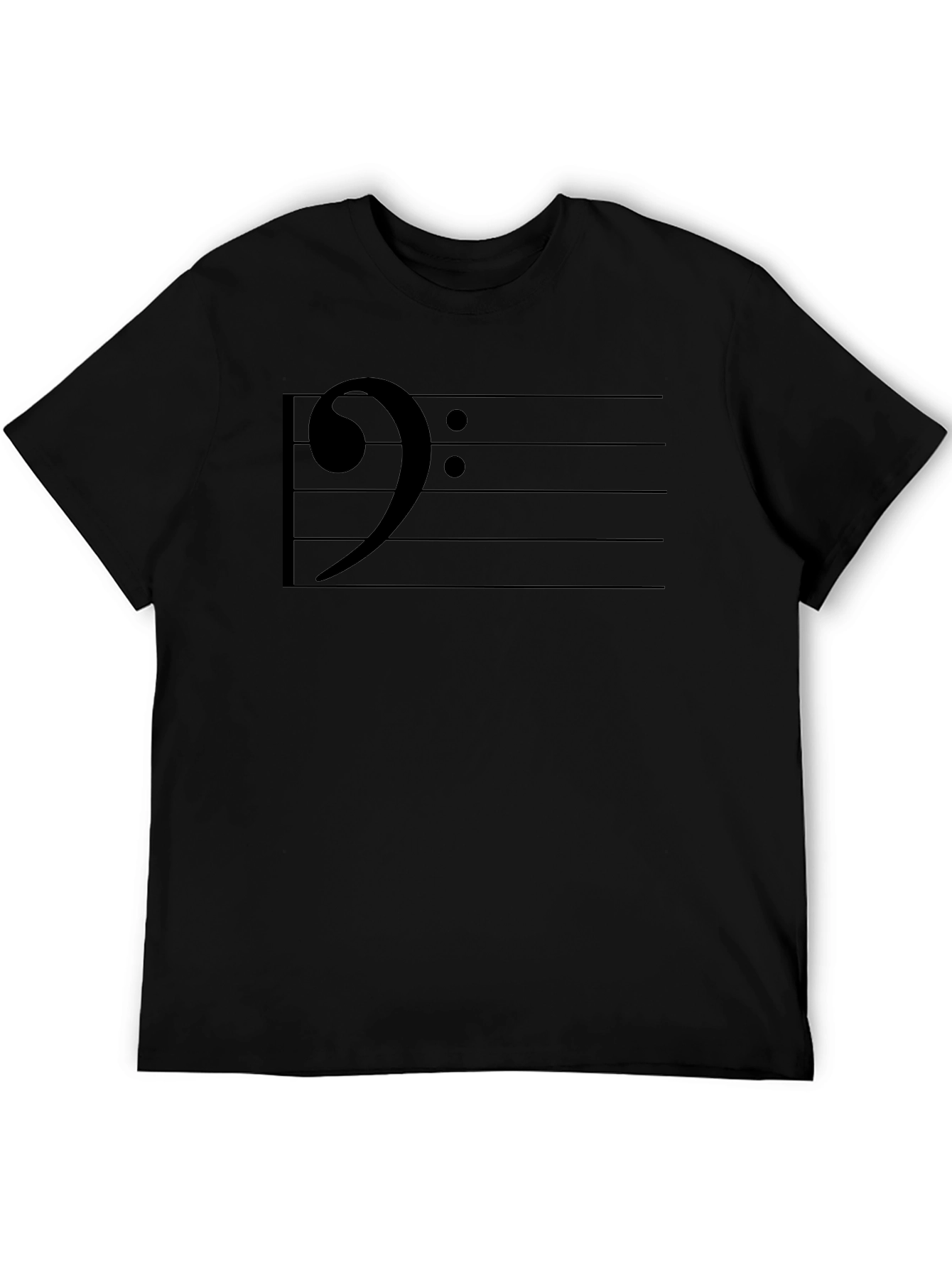 Bass Clef Music T-Shirt - Musical Note Graphic Tee