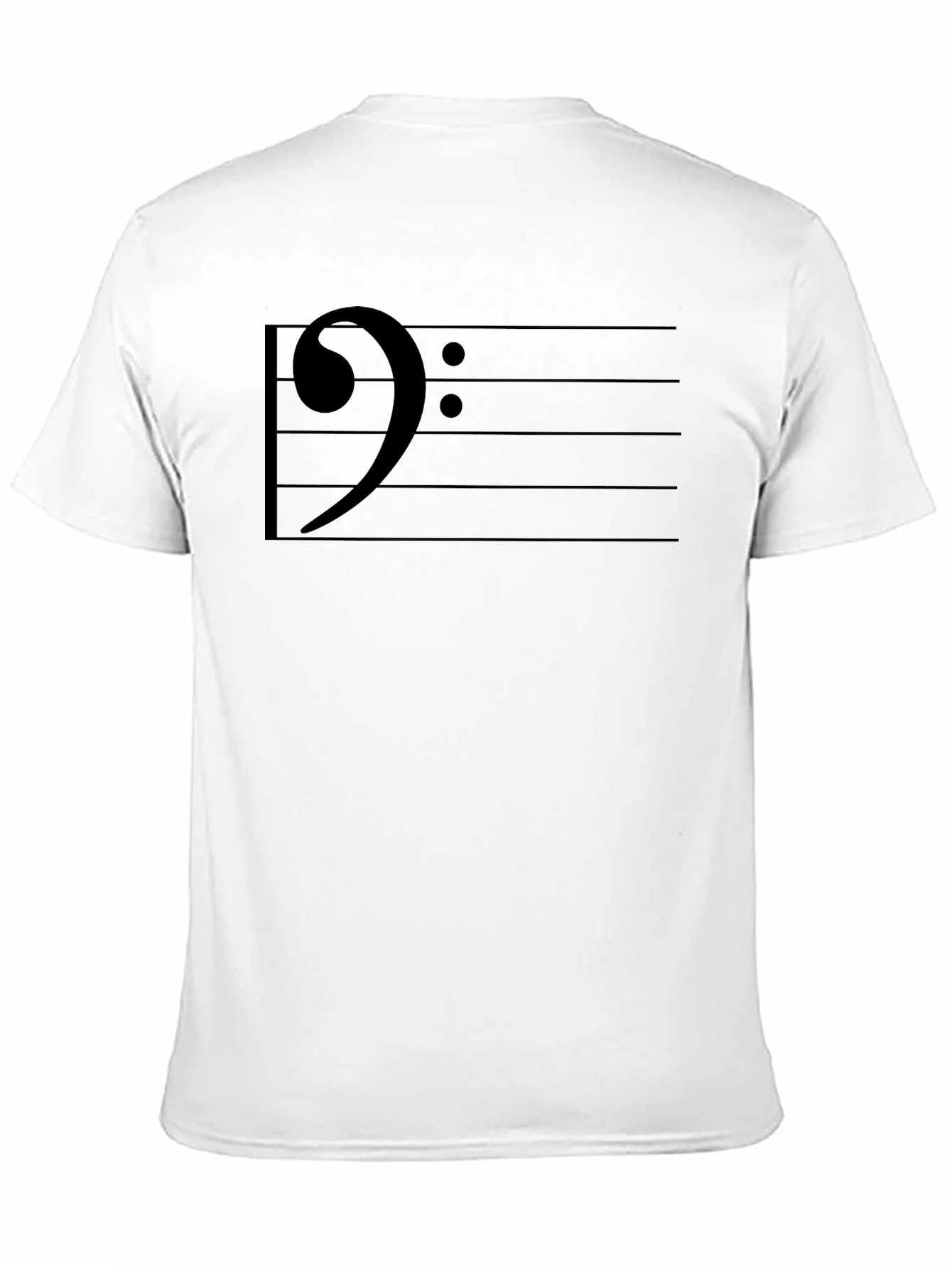 Bass Clef Music T-Shirt - Musical Note Graphic Tee