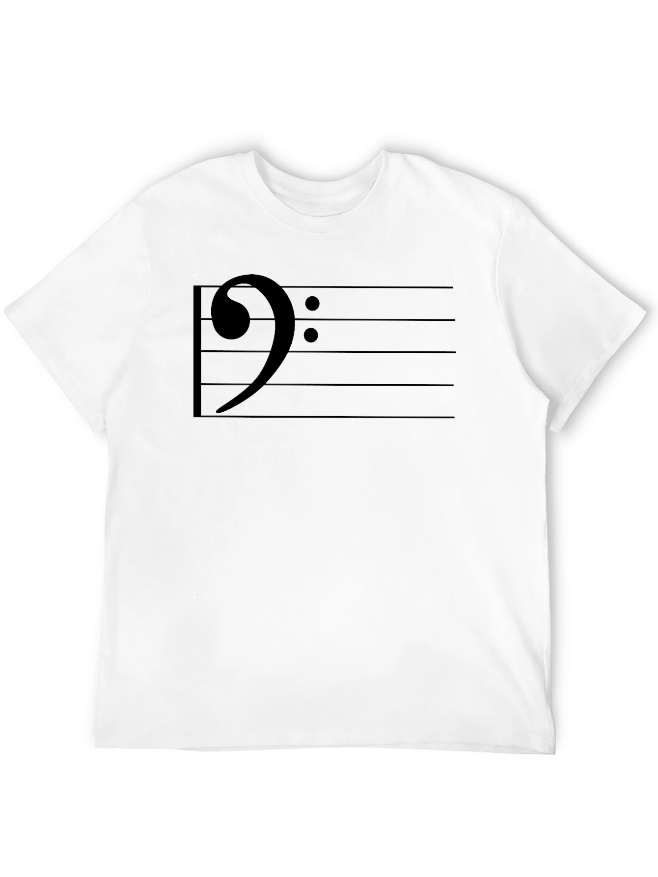 Bass Clef Music T-Shirt - Musical Note Graphic Tee