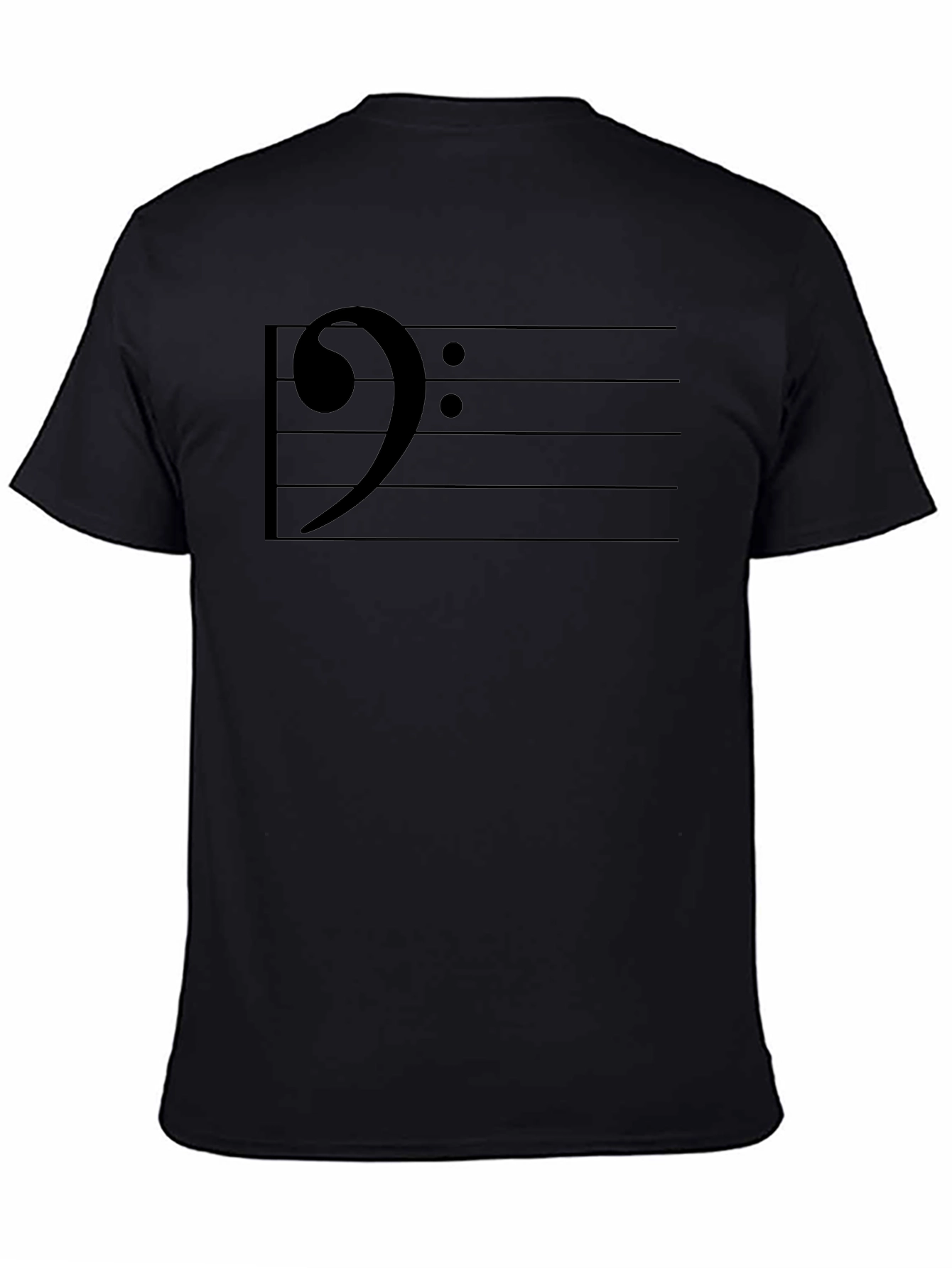 Bass Clef Music T-Shirt - Musical Note Graphic Tee