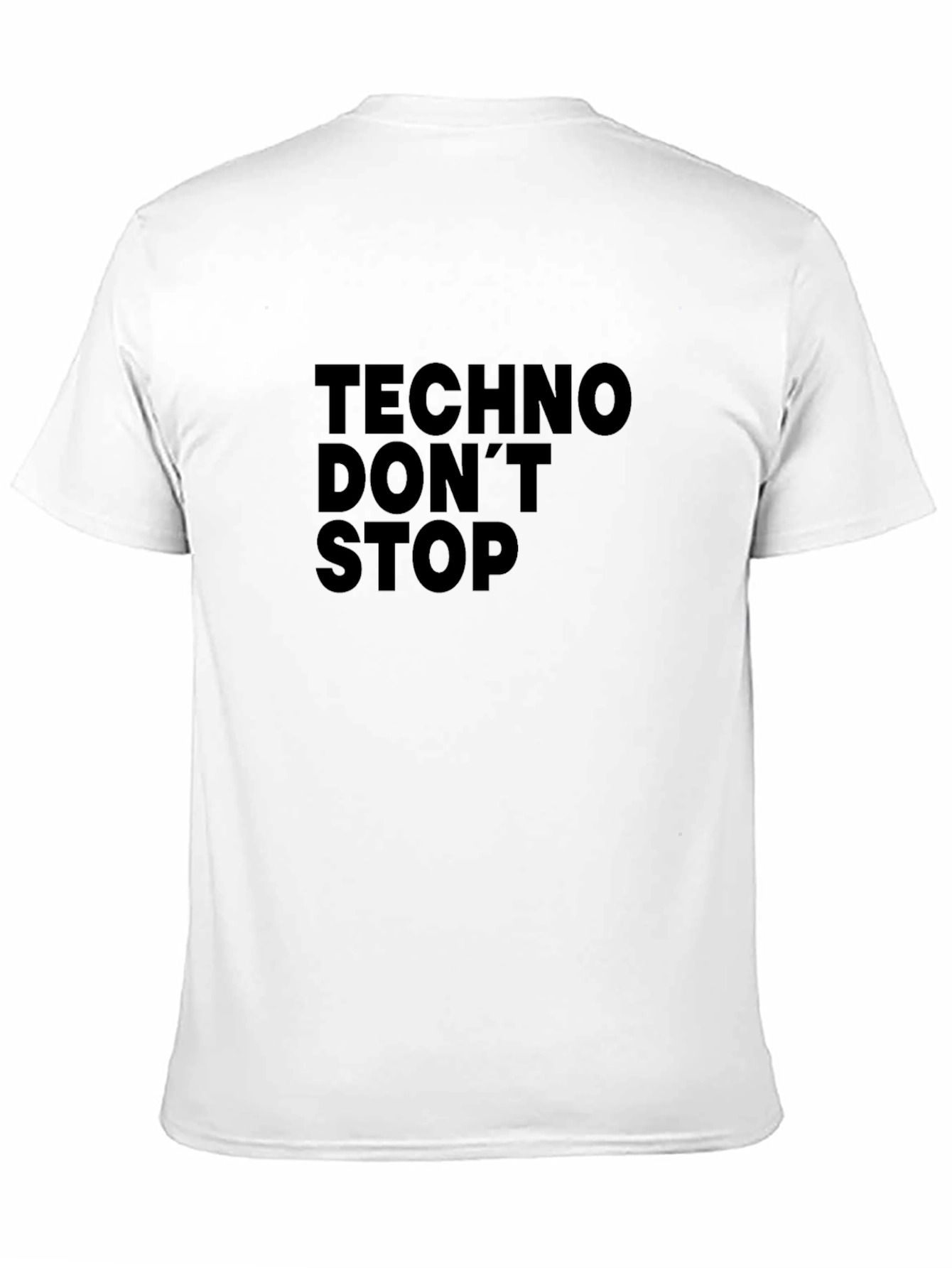 Techno Dont Stop Black T-Shirt