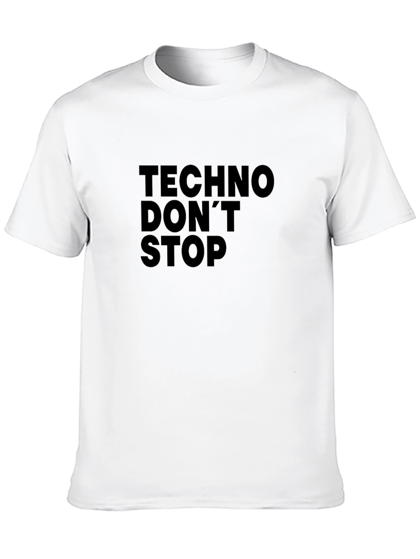 Techno Dont Stop Black T-Shirt