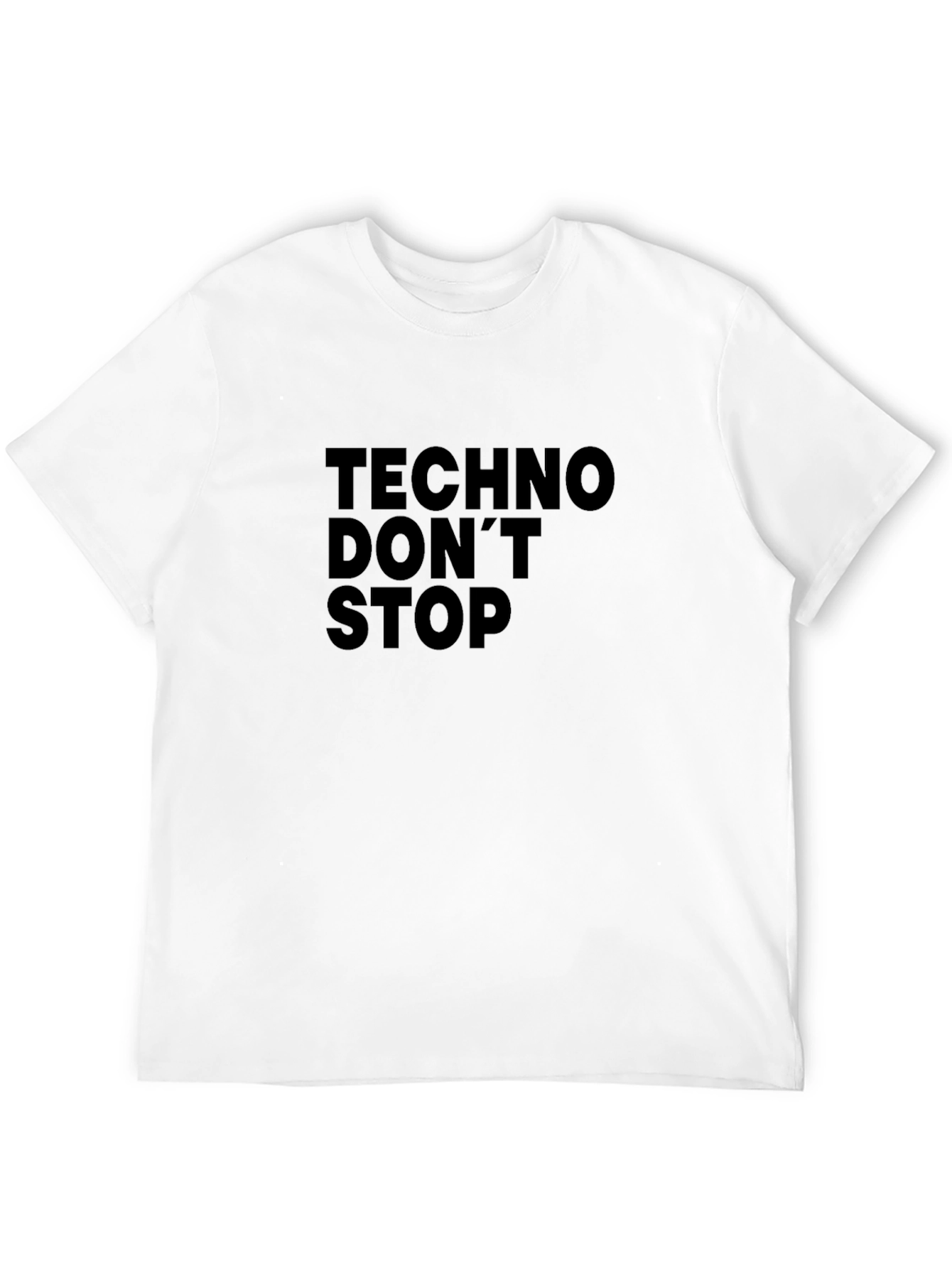 Techno Dont Stop Black T-Shirt