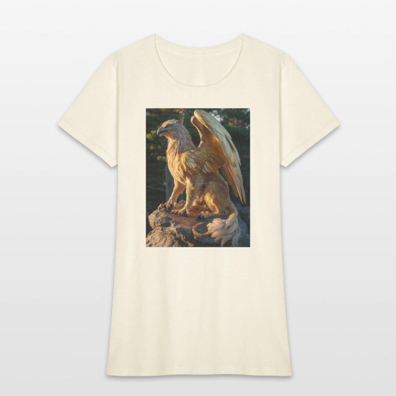 Majestic Griffin Statue at Sunset