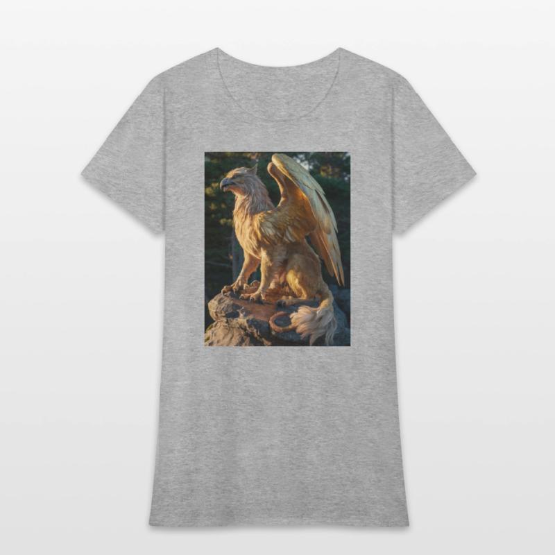 Majestic Griffin Statue at Sunset