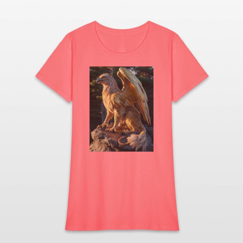 Majestic Griffin Statue at Sunset