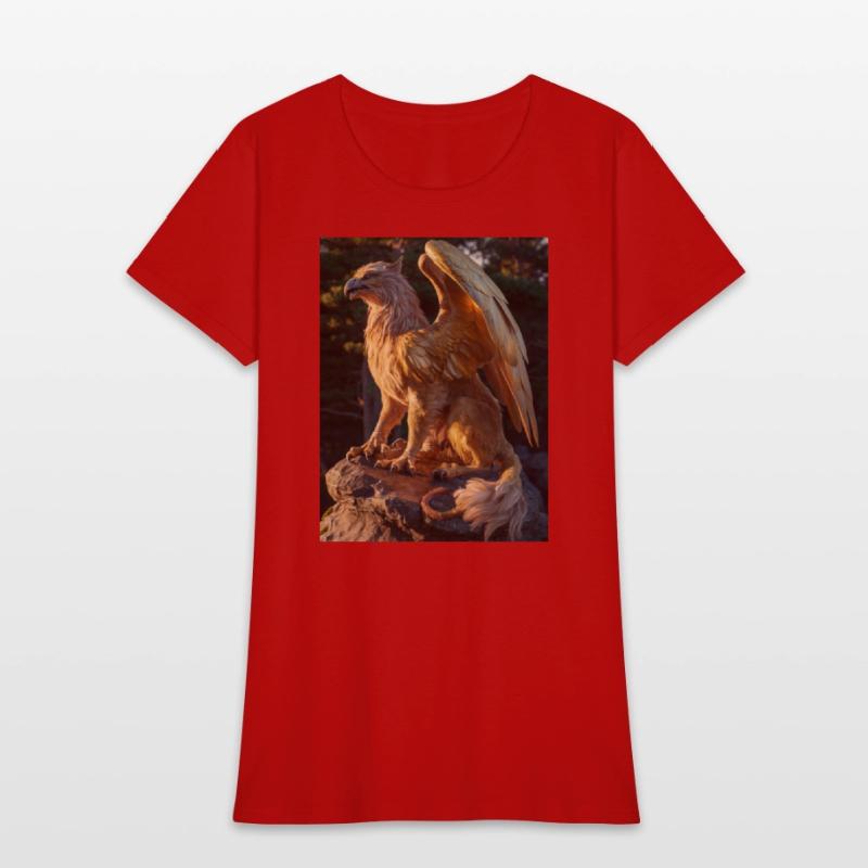 Majestic Griffin Statue at Sunset