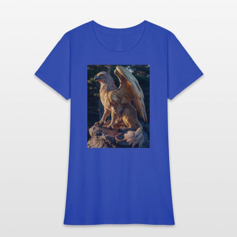 Majestic Griffin Statue at Sunset