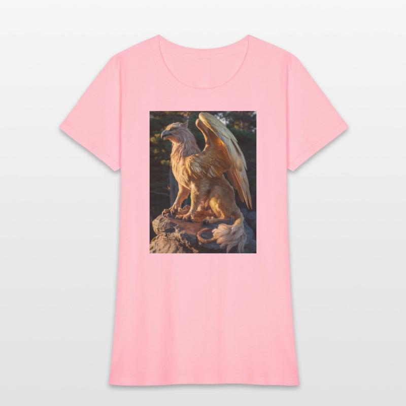 Majestic Griffin Statue at Sunset