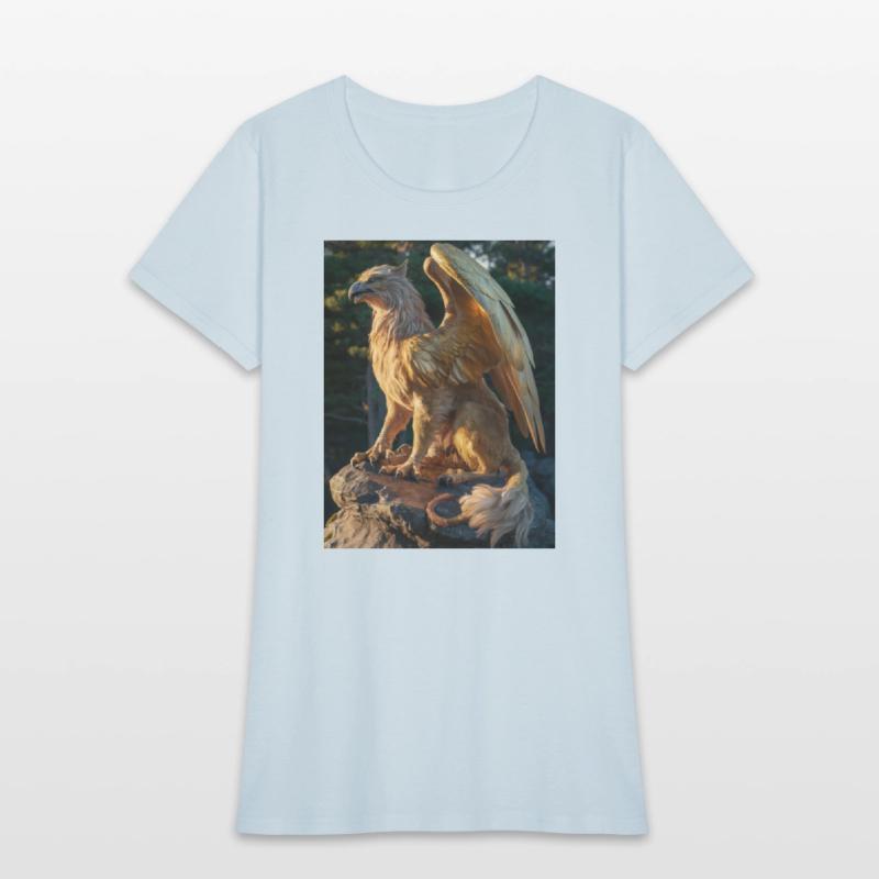 Majestic Griffin Statue at Sunset