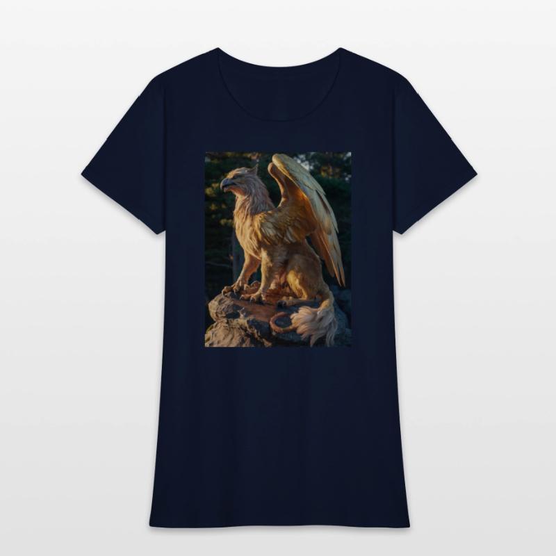 Majestic Griffin Statue at Sunset