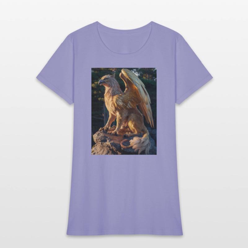 Majestic Griffin Statue at Sunset