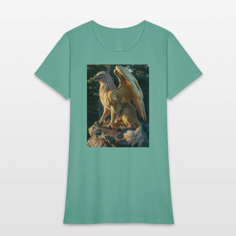 Majestic Griffin Statue at Sunset