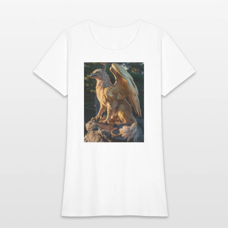 Majestic Griffin Statue at Sunset