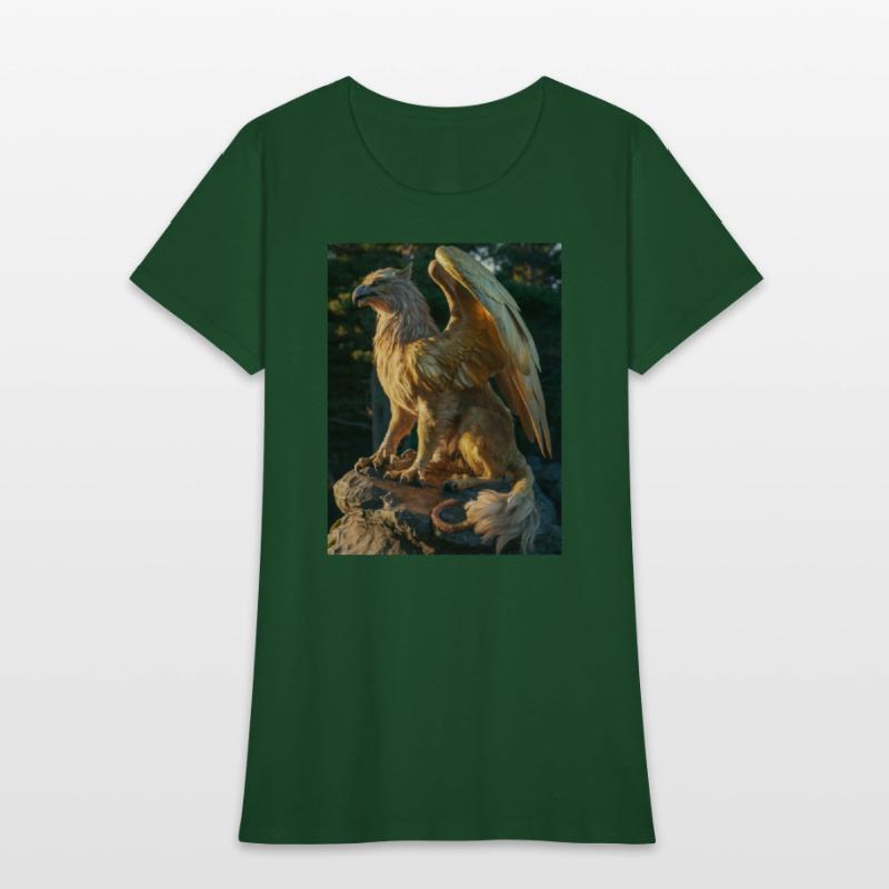 Majestic Griffin Statue at Sunset