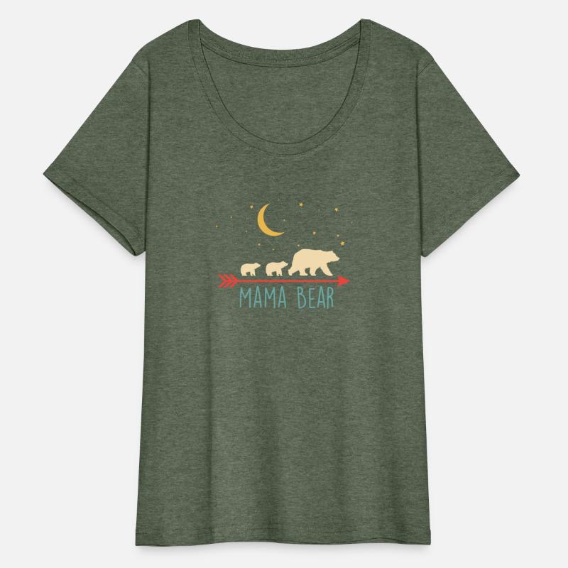 Mama Bear with 2 Cubs Retro Mother's Day Shirt
