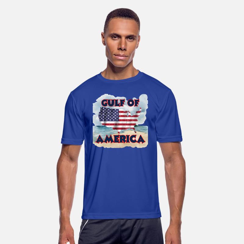 Map of American Flag Overlaying Waves