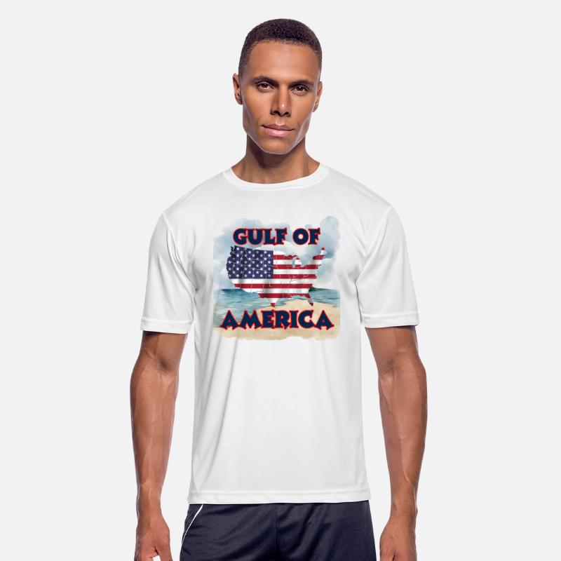 Map of American Flag Overlaying Waves