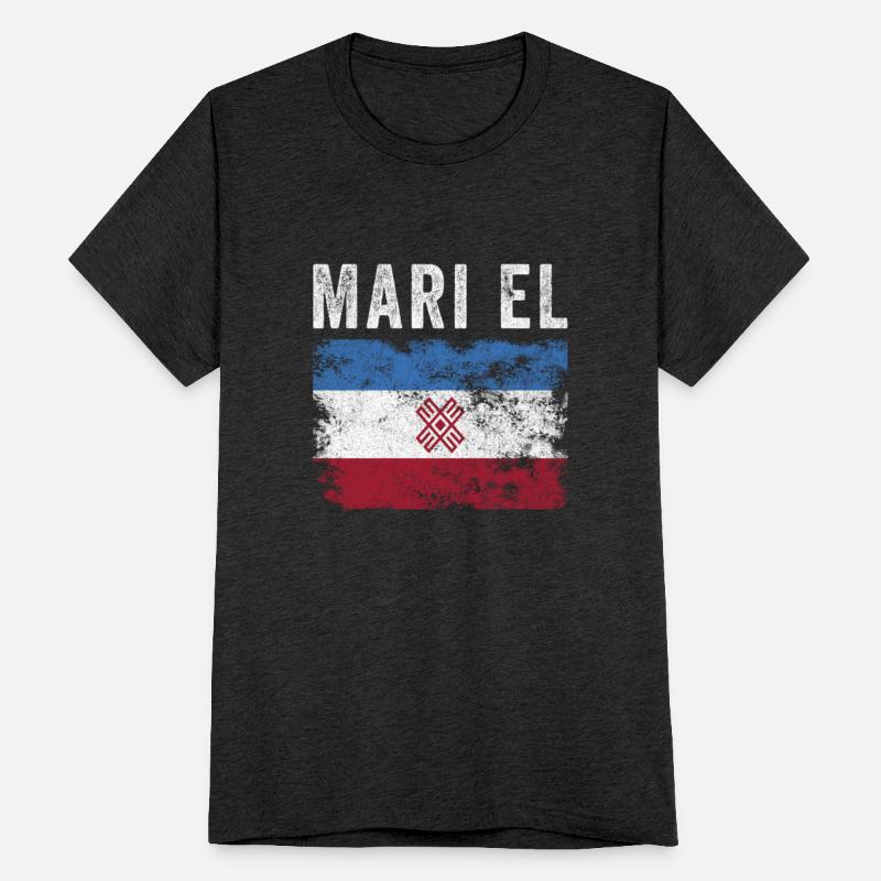 Mari El Flag Distressed - Mari Flag