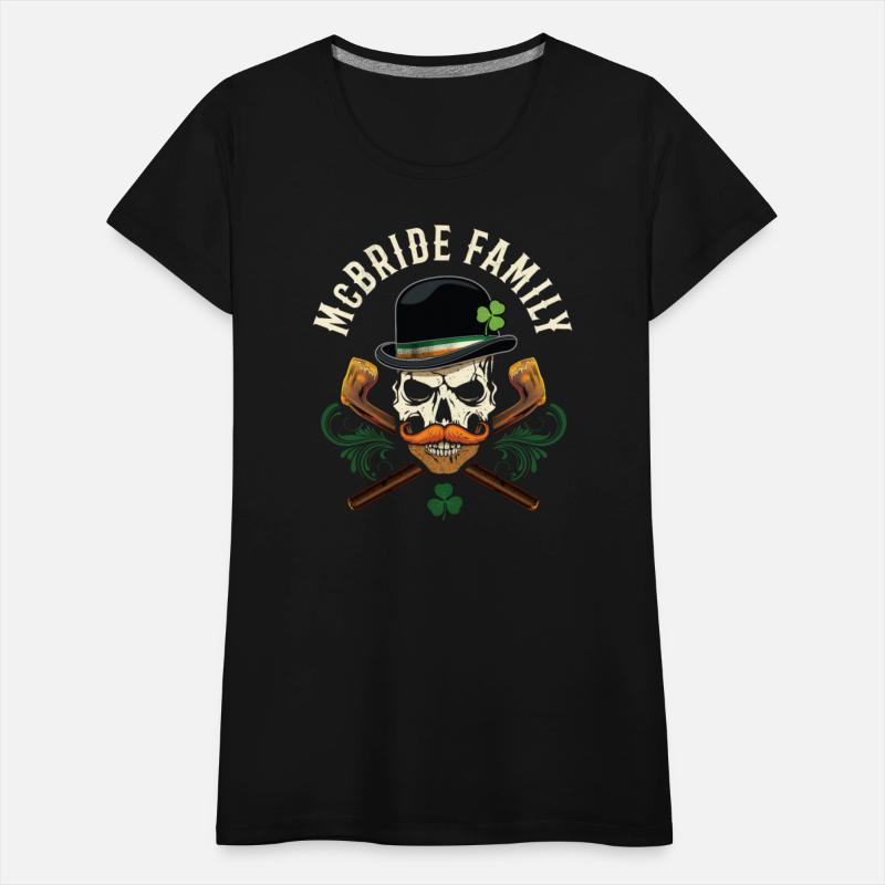 McBride Family Irish Skull with Shillelagh and