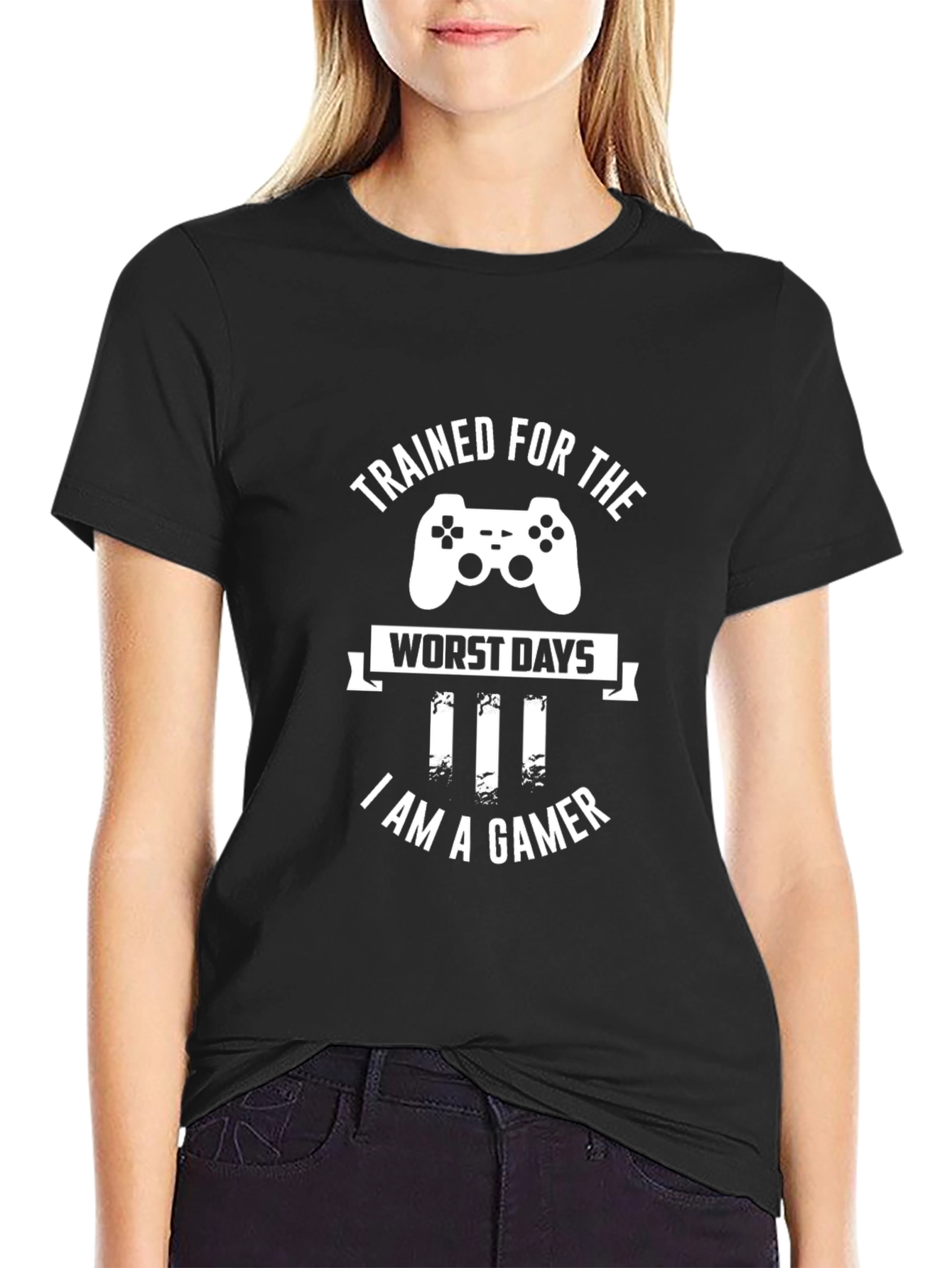 Trained For The Worst Days Gamer T-Shirt