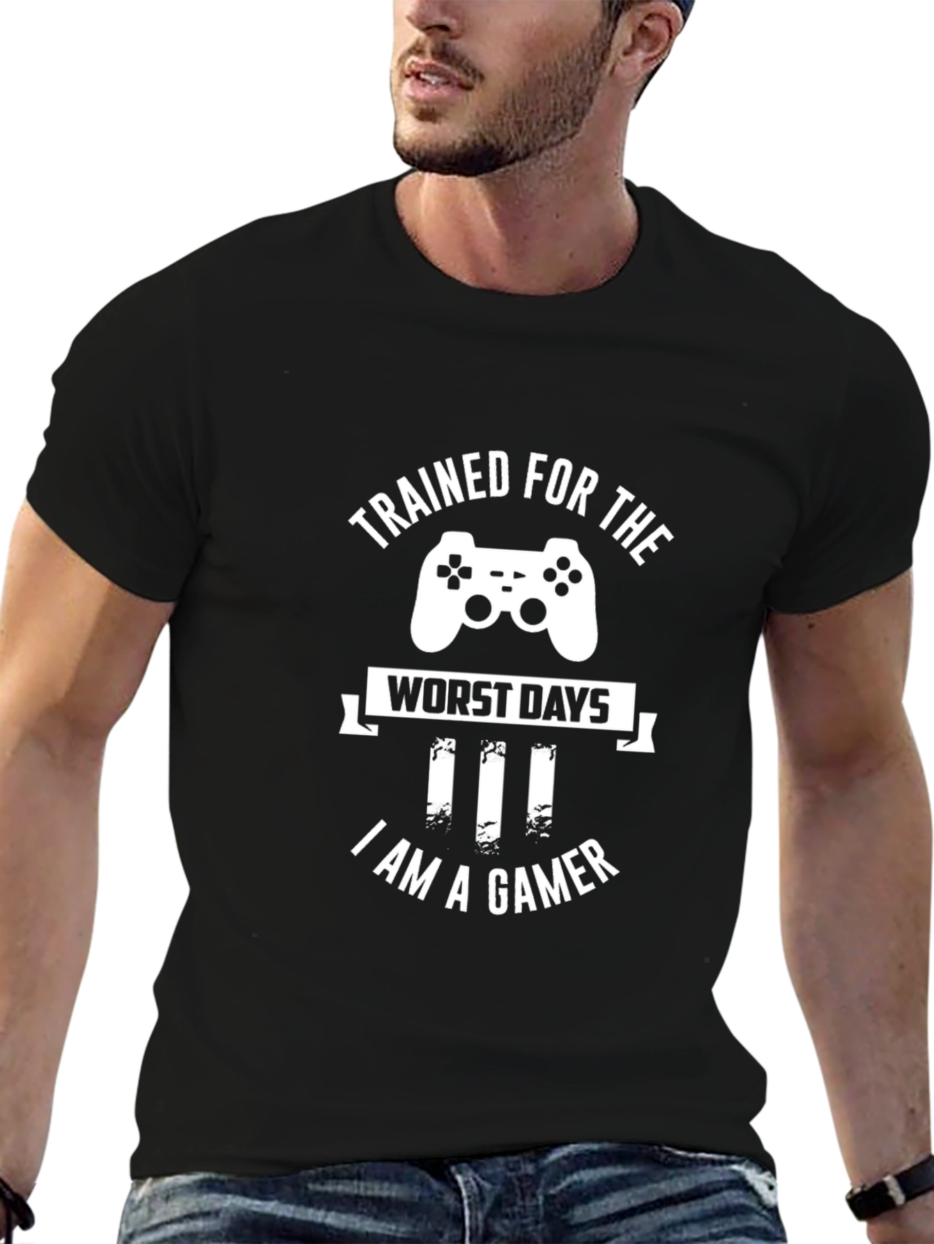 Trained For The Worst Days Gamer T-Shirt