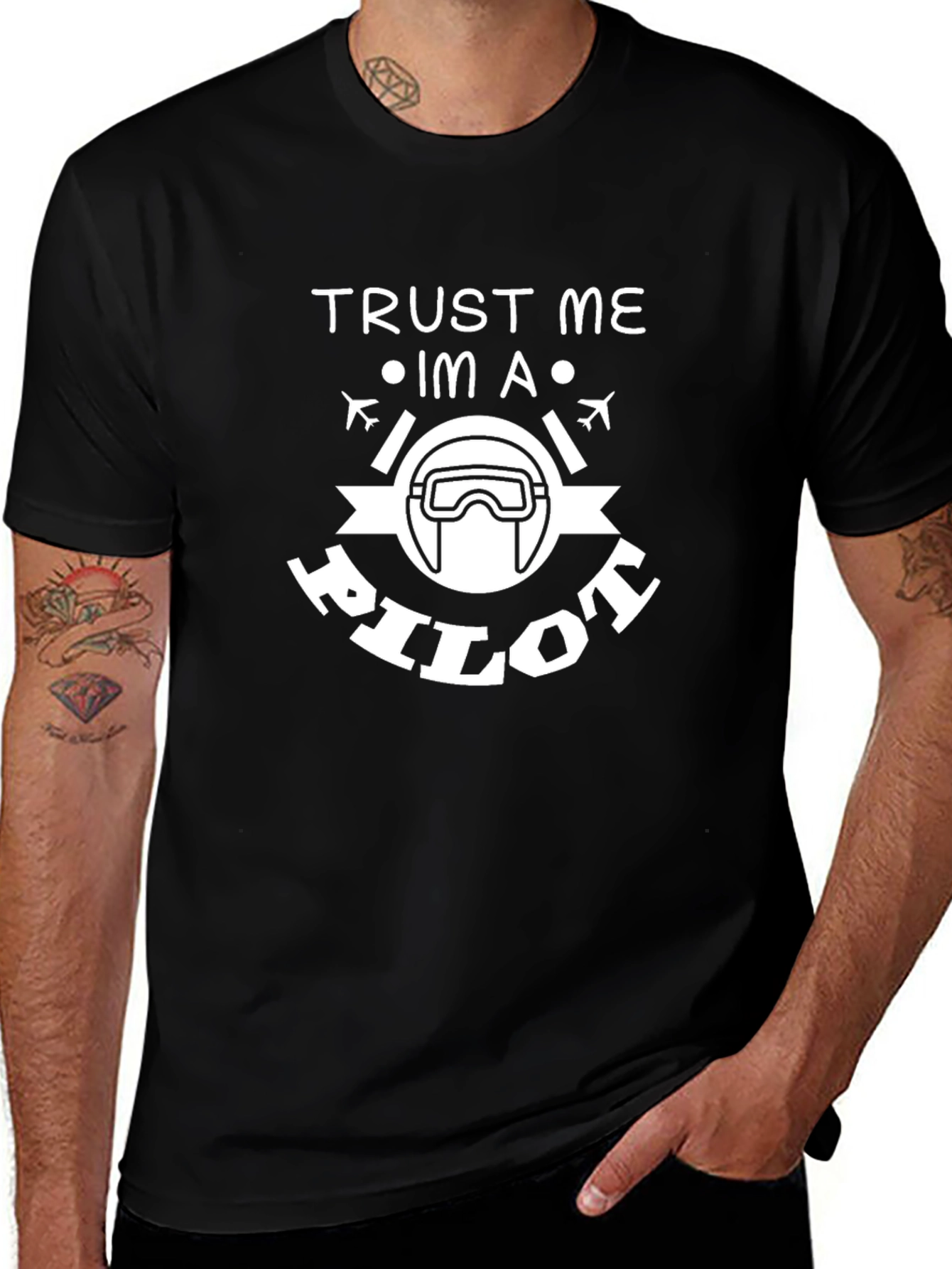 Trust Me Im a Pilot Funny Graphic Tee Shirt