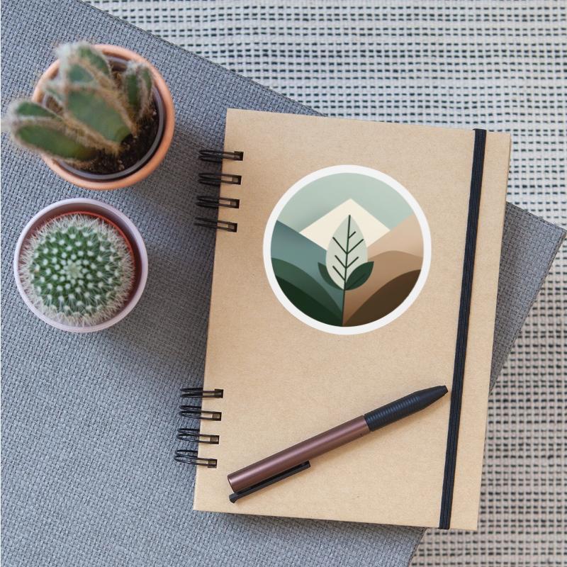 Minimalist Mountain Circle