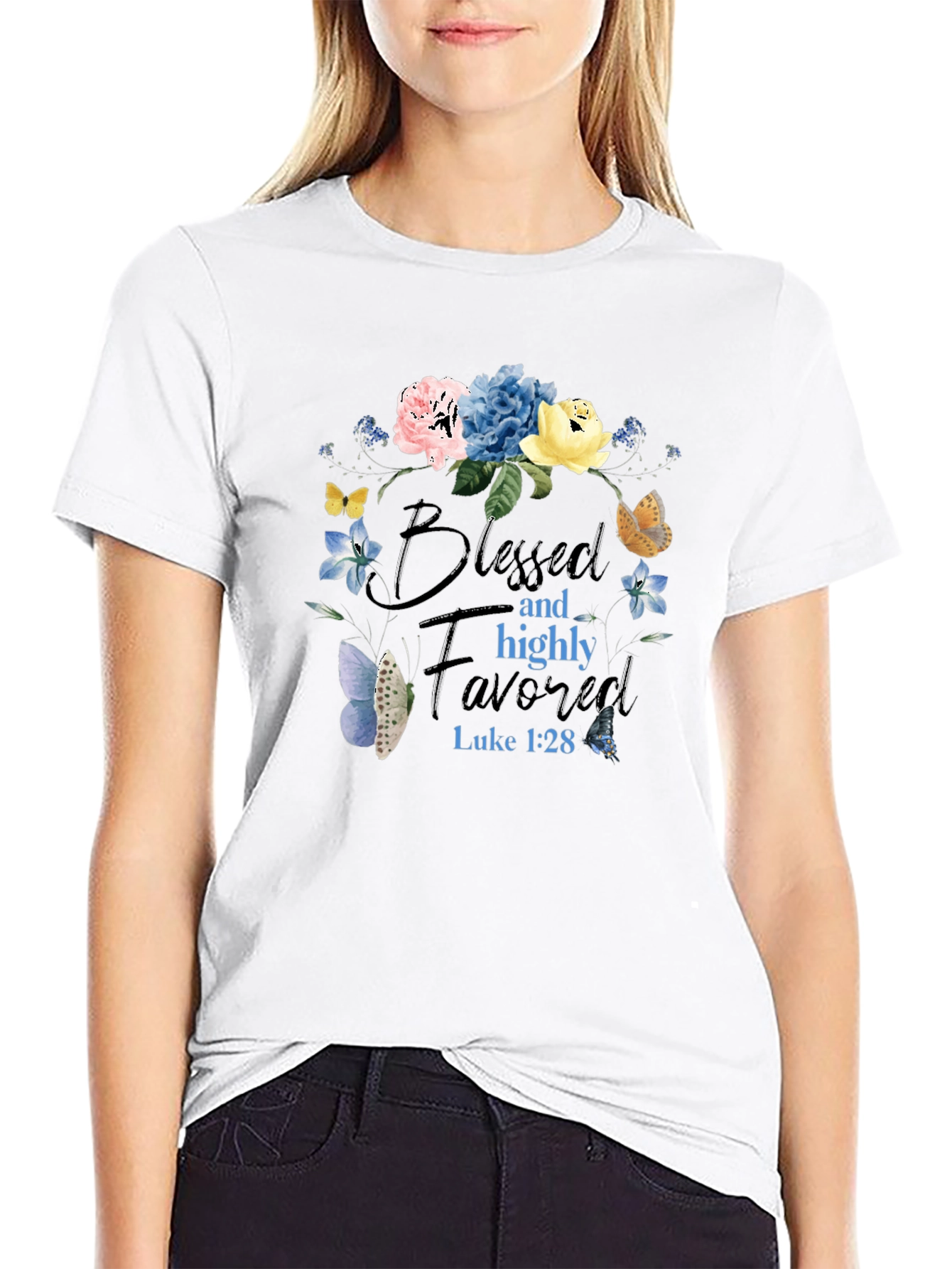 Blessed and Highly Favored Graphic Tee