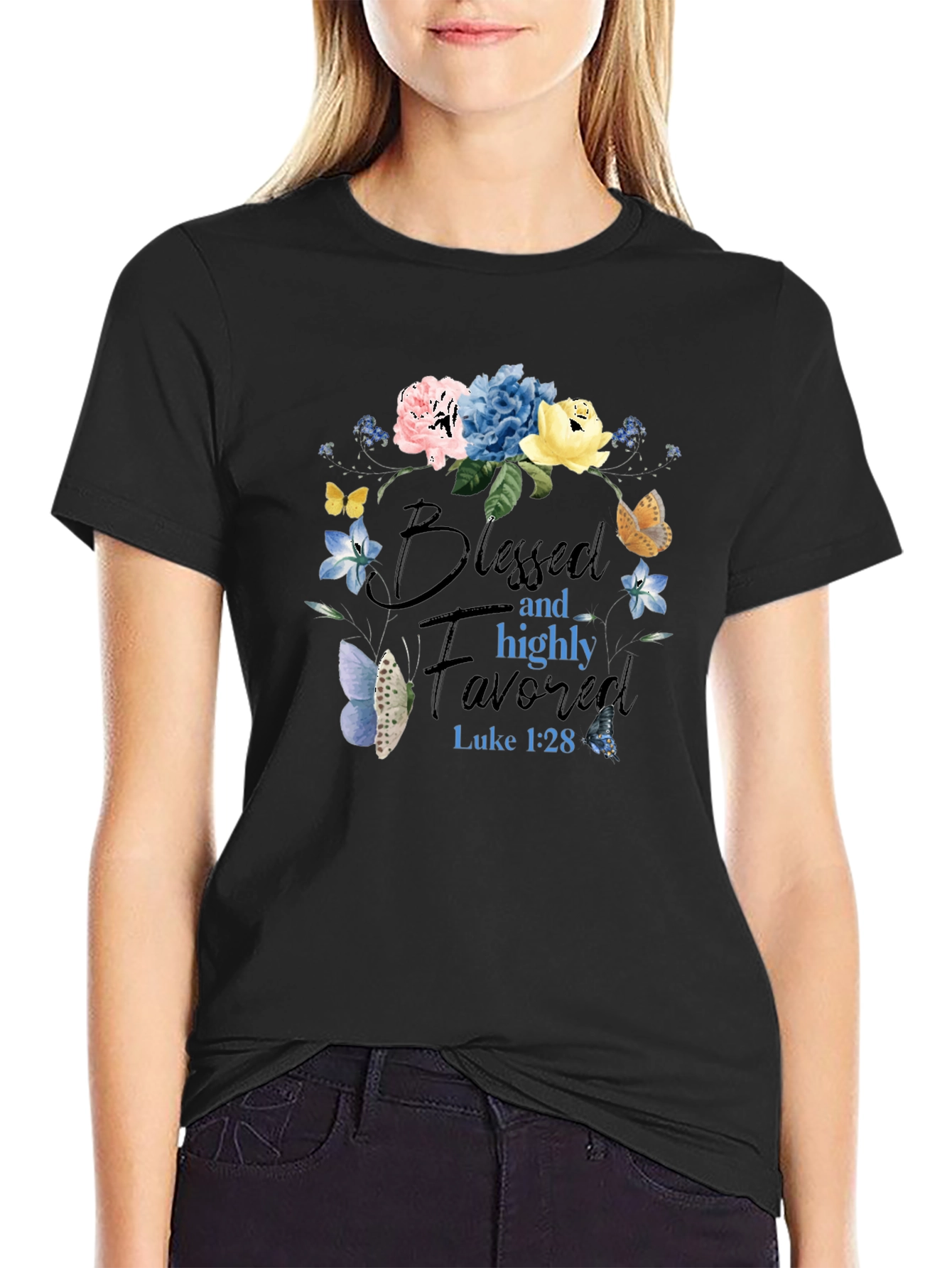 Blessed and Highly Favored Graphic Tee