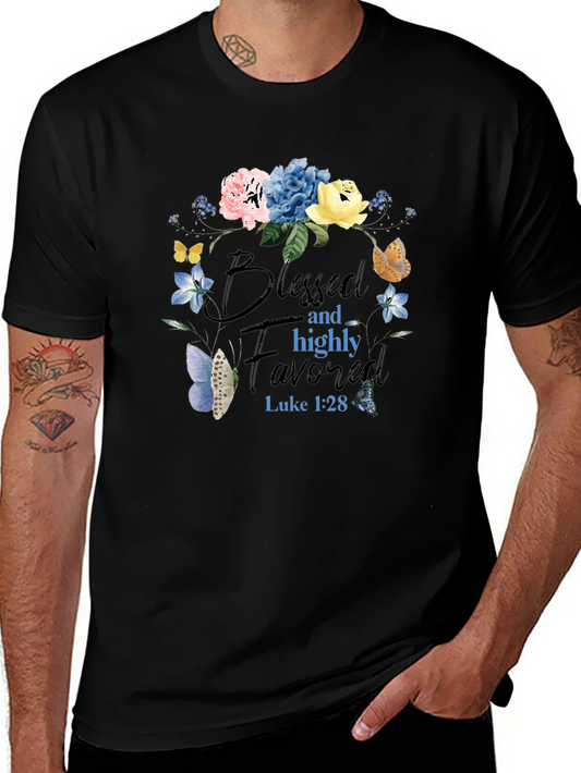 Blessed and Highly Favored Graphic Tee