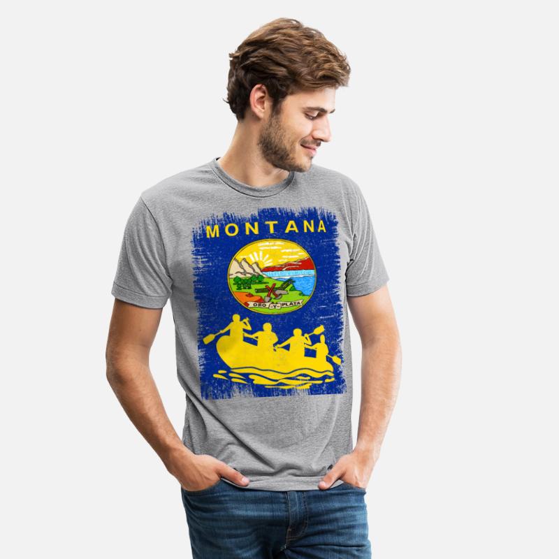 Montana flag native state lovers rafting group