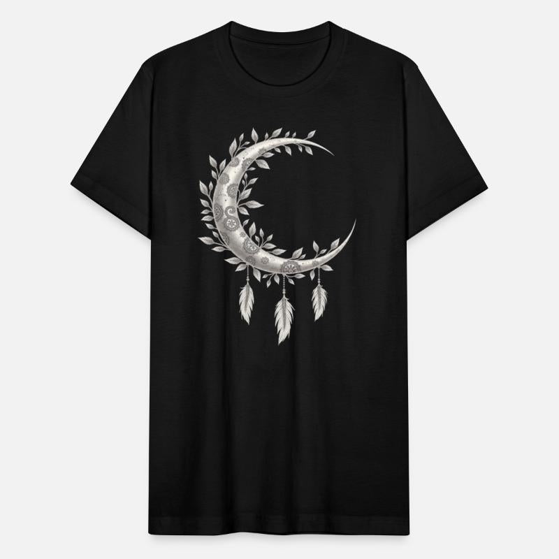 Moon And Leaves Design