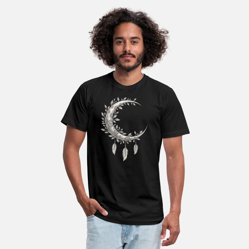 Moon And Leaves Design