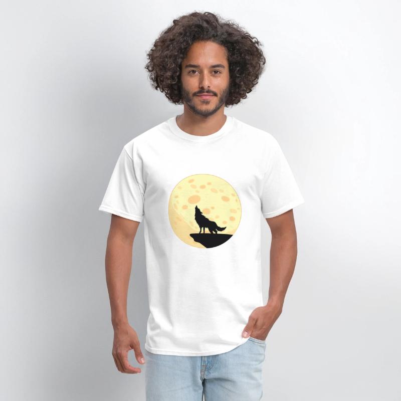 Moon Wolf Animal Lover Gift