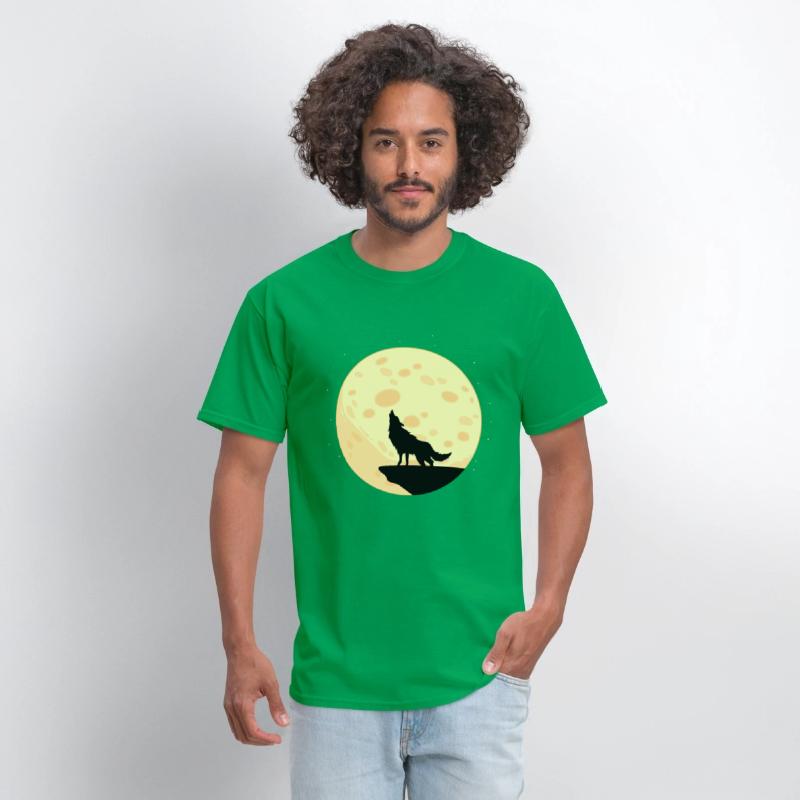 Moon Wolf Animal Lover Gift