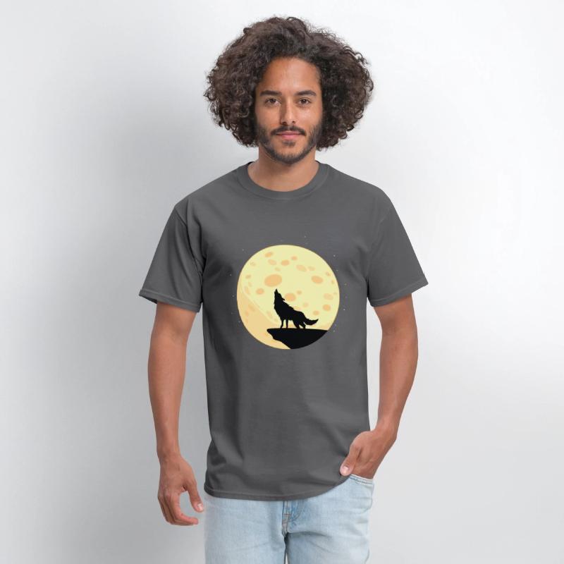 Moon Wolf Animal Lover Gift