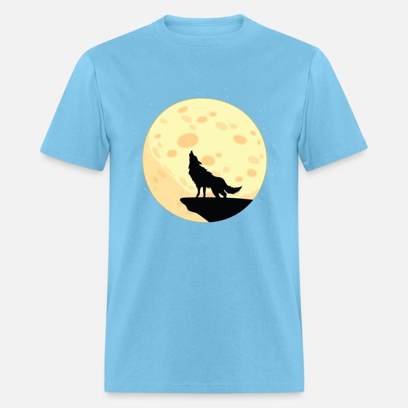 Moon Wolf Animal Lover Gift