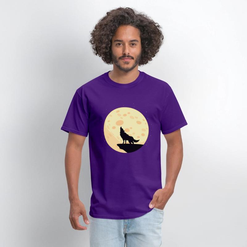 Moon Wolf Animal Lover Gift