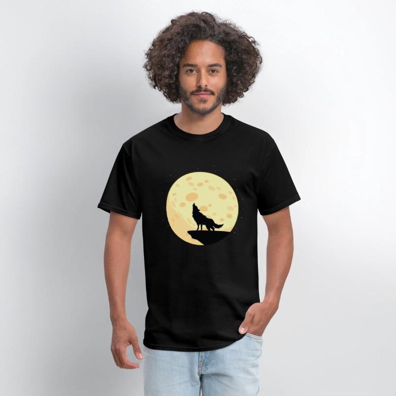 Moon Wolf Animal Lover Gift