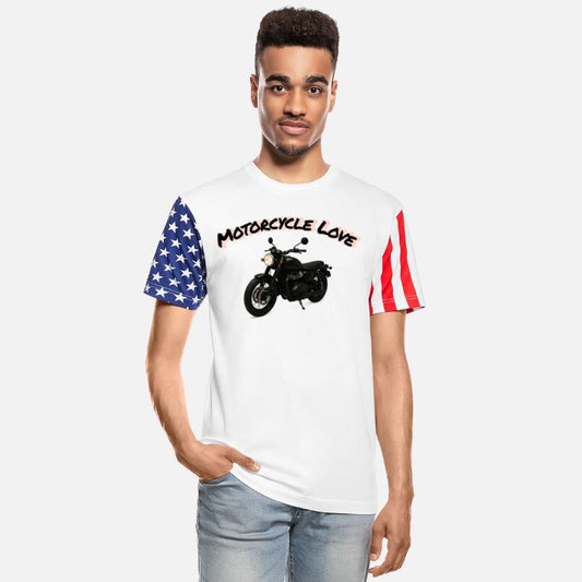 Moto Love Black Motorcycle Illustration