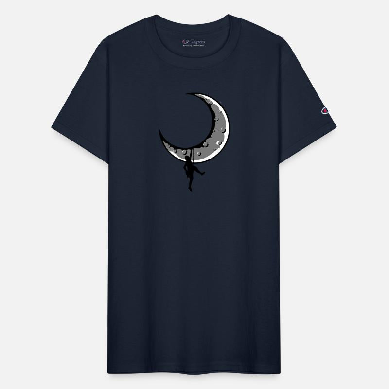Mountaineer logo moon climber