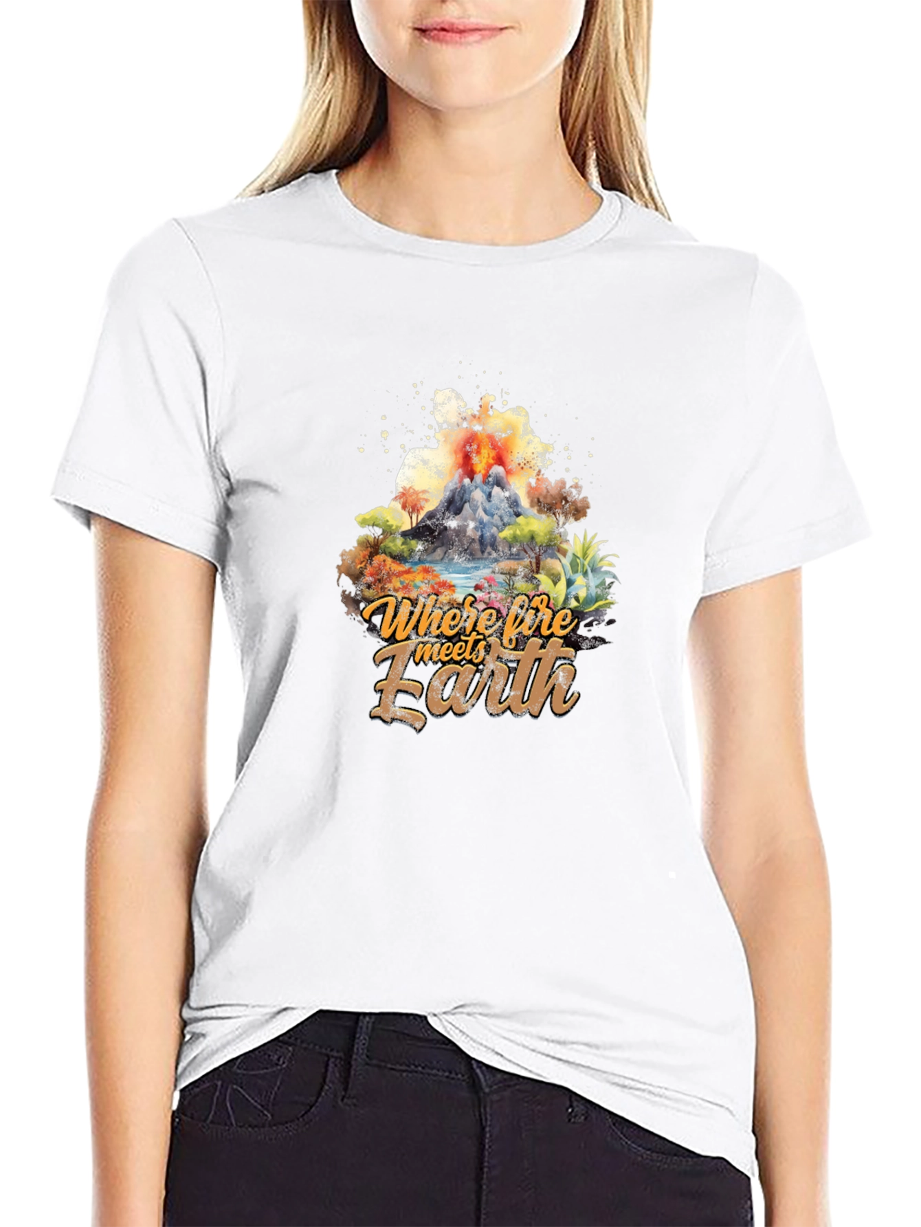 Where Fire Meets Earth Graphic Tee