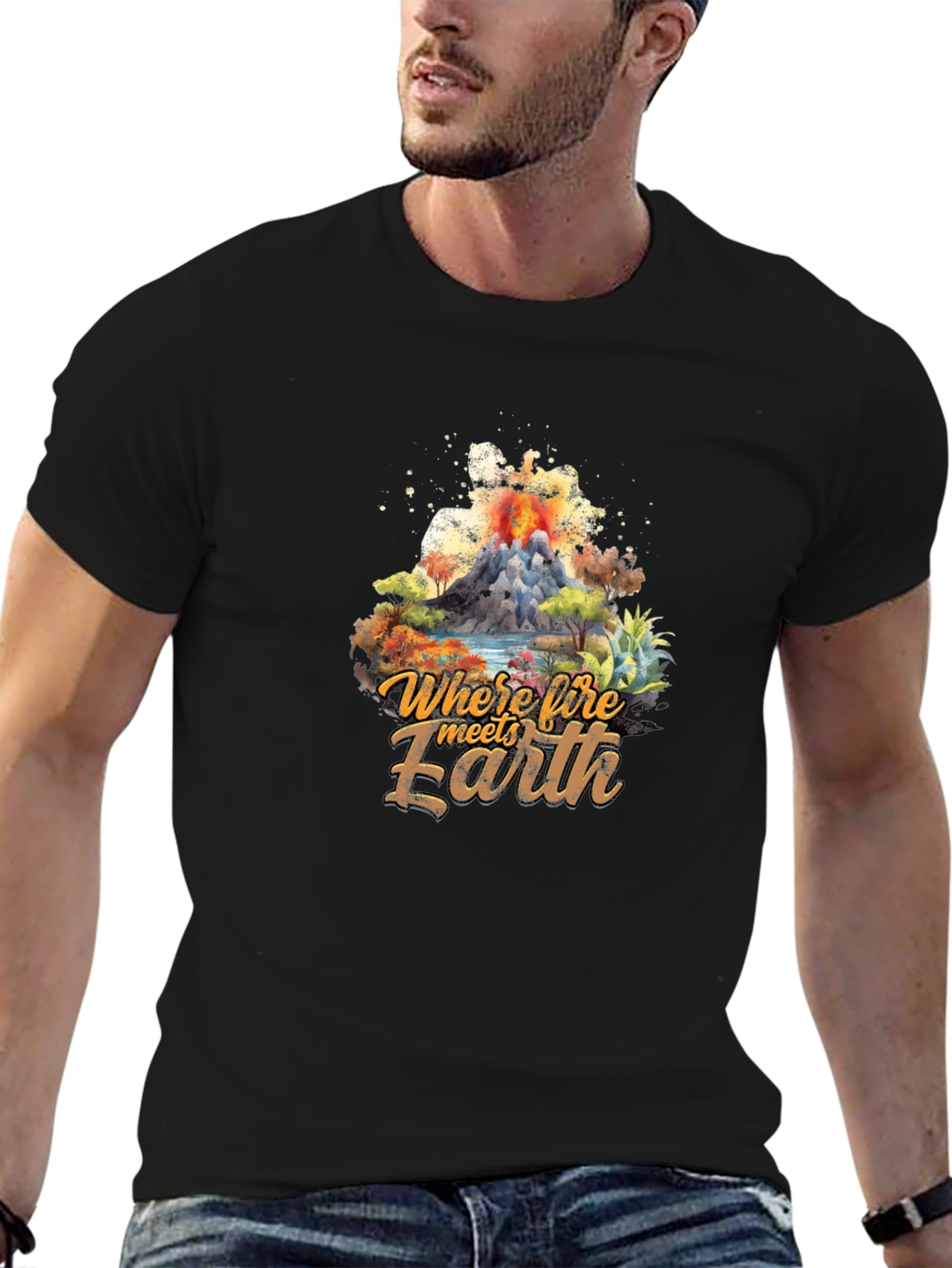 Where Fire Meets Earth Graphic Tee